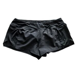 Nike Women's Dri-Fit Running 3" Black Shorts Logo Back Size XL